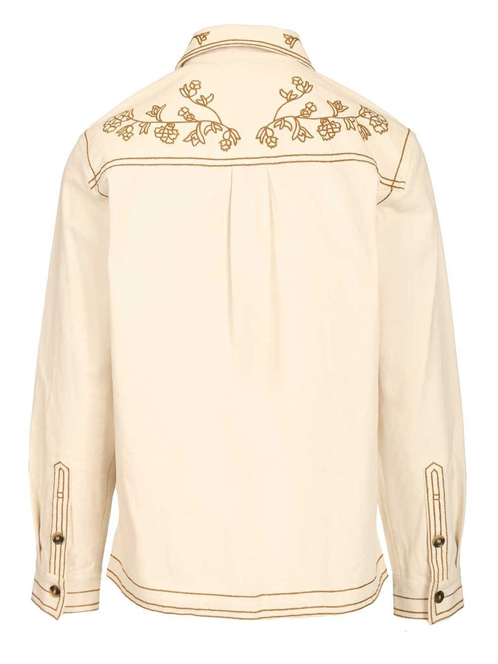 Marant Rudy Overshirt Shirts - Bianco | cc8531eef8b6447638812f386e58101a05946b6a
