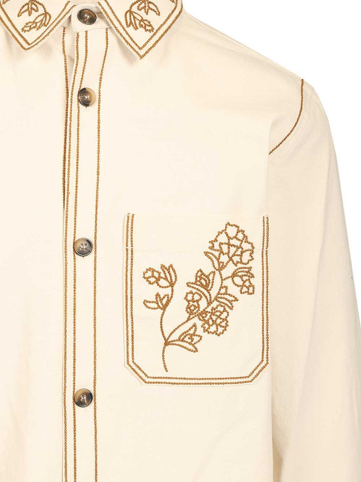 Marant Rudy Overshirt Shirts - Bianco | e32f2c2ea97c39b280bdd25034f9fbdafa675164