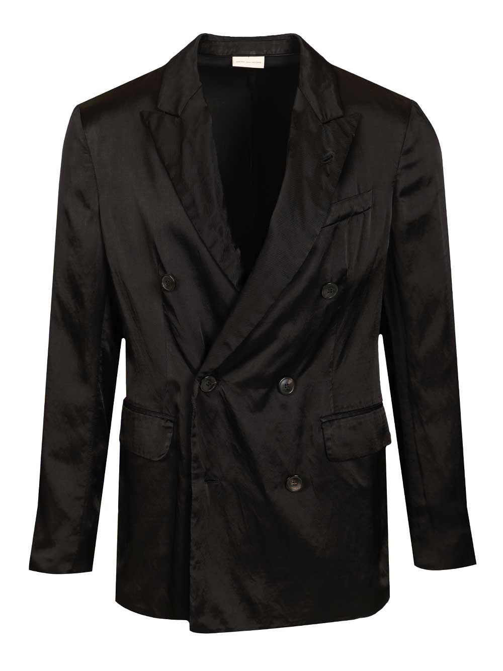 Dries Van Noten Double-Breasted Jacket Giacche - Nero | 5b882d80dd591e490028b938b0a9625b3e132a76
