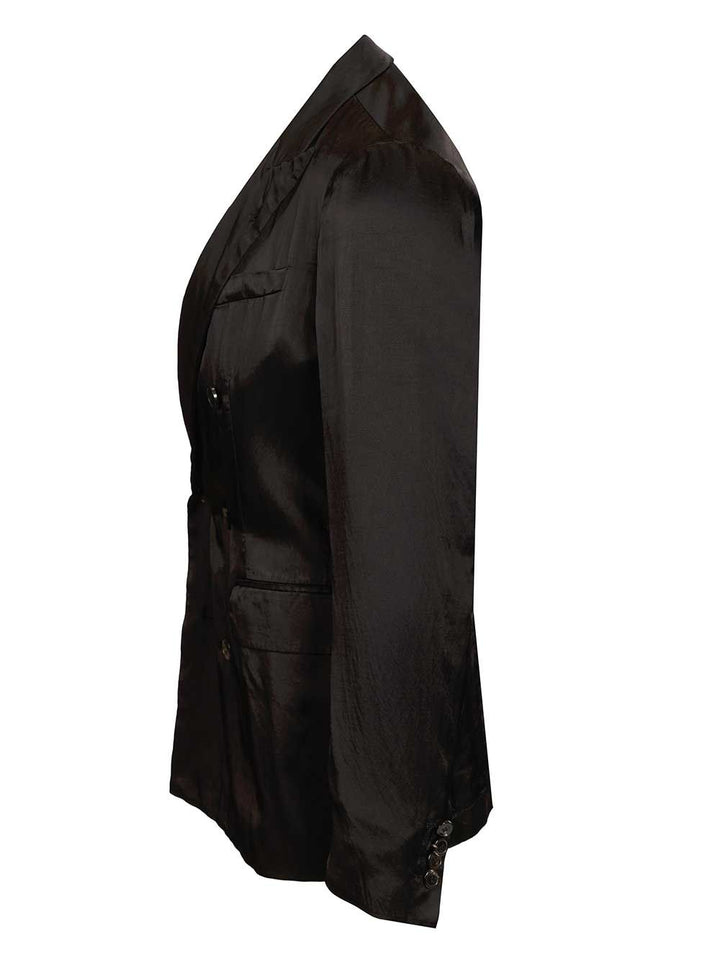 Dries Van Noten Double-Breasted Jacket Giacche - Nero | 35dd06d7b7e7881b4dcaa98ee88c315db7d27b27