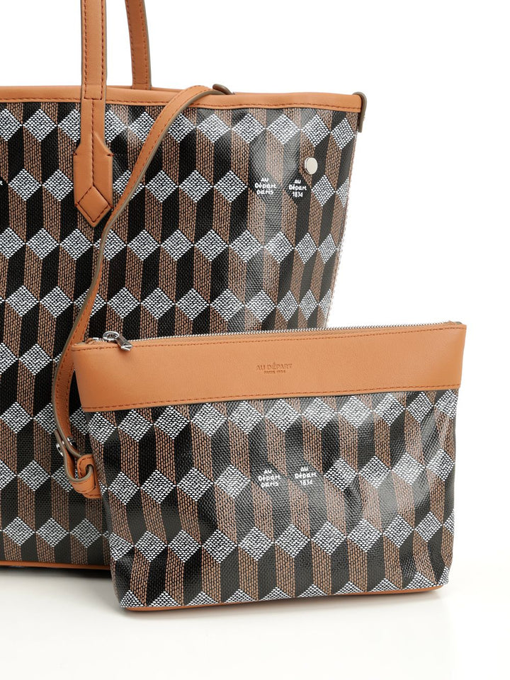 Au Depart Tote Bag N. 47 Shoulder Bags - Marrone | 78626f45c4e229c3213fbe6192bc45c2c282e8a4