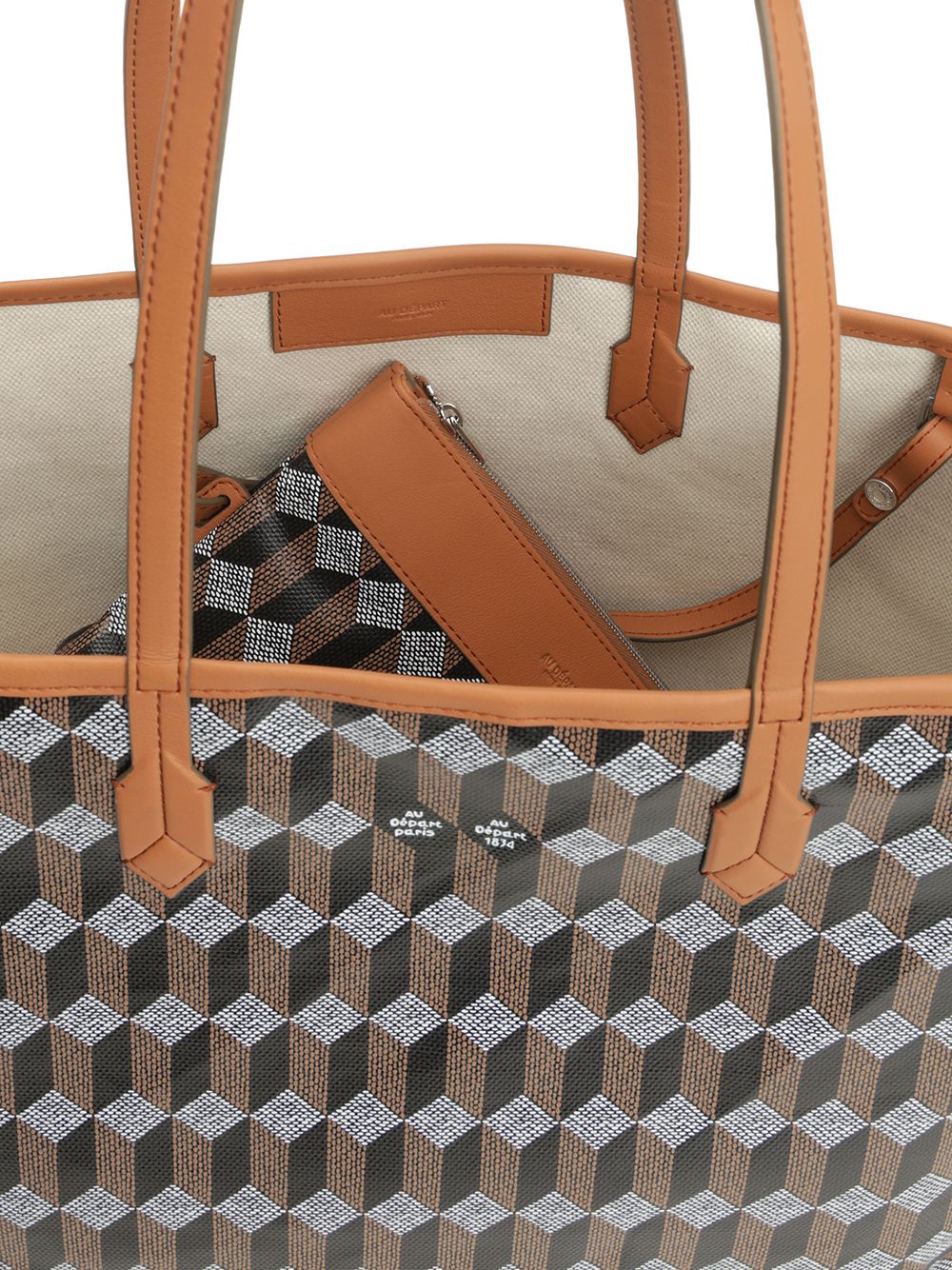Au Depart Tote Bag N. 47 Shoulder Bags - Marrone | f9eba689b309ce6d54495e5d6c7b96aaf256d8c7