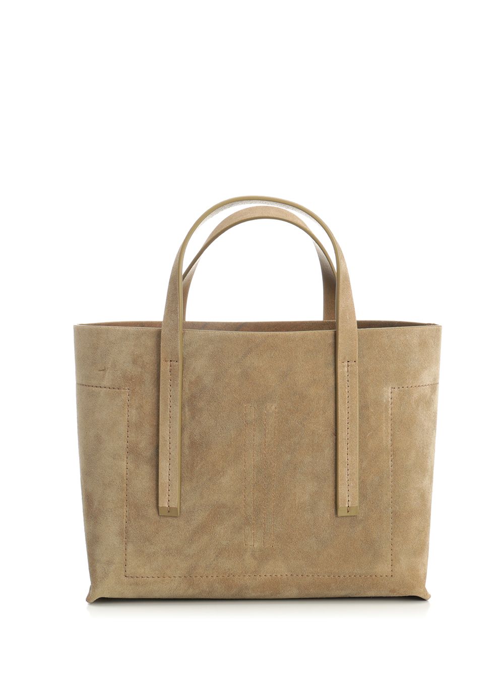 Rick Owens Suede Mini Shopper Handbags - Beige | 192a6ebb3c7fdaaa4521852b5215f6de4706402c