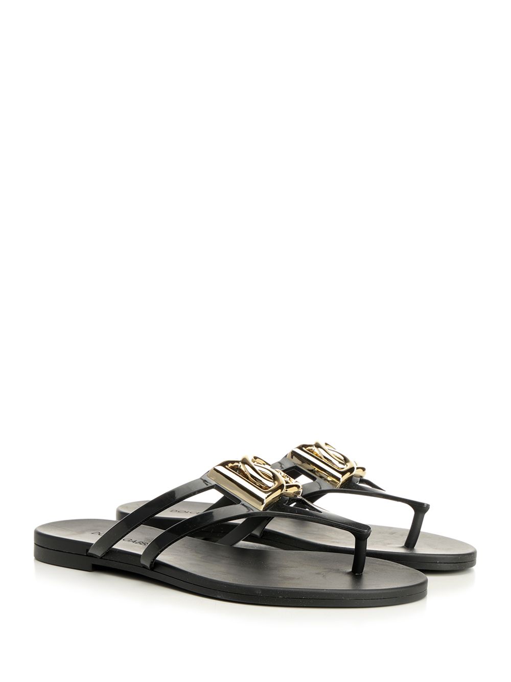 Dolce & Gabbana Rubber Flip-Flops Sandali - Nero | f3caec90e08efbb3667cf1218bdee9b03e24086c