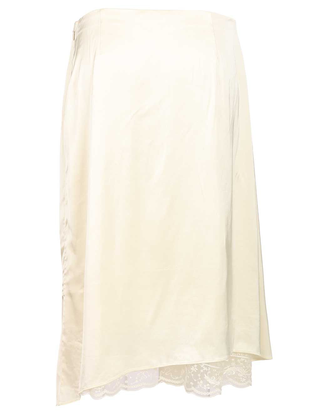 Acne Studios Satin Skirt Gonne - Beige | dcb4eee9e56523e678074cce0b193d66f1f925b3