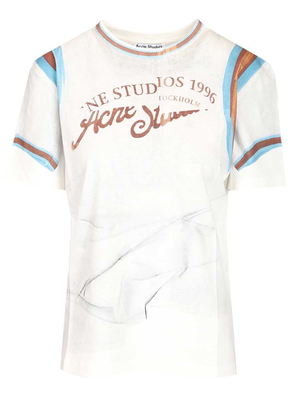 Acne Studios Graphic T-Shirt - Bianco | ce4aa140ee3e23f99dc5a10c223a40dc076fb1cb
