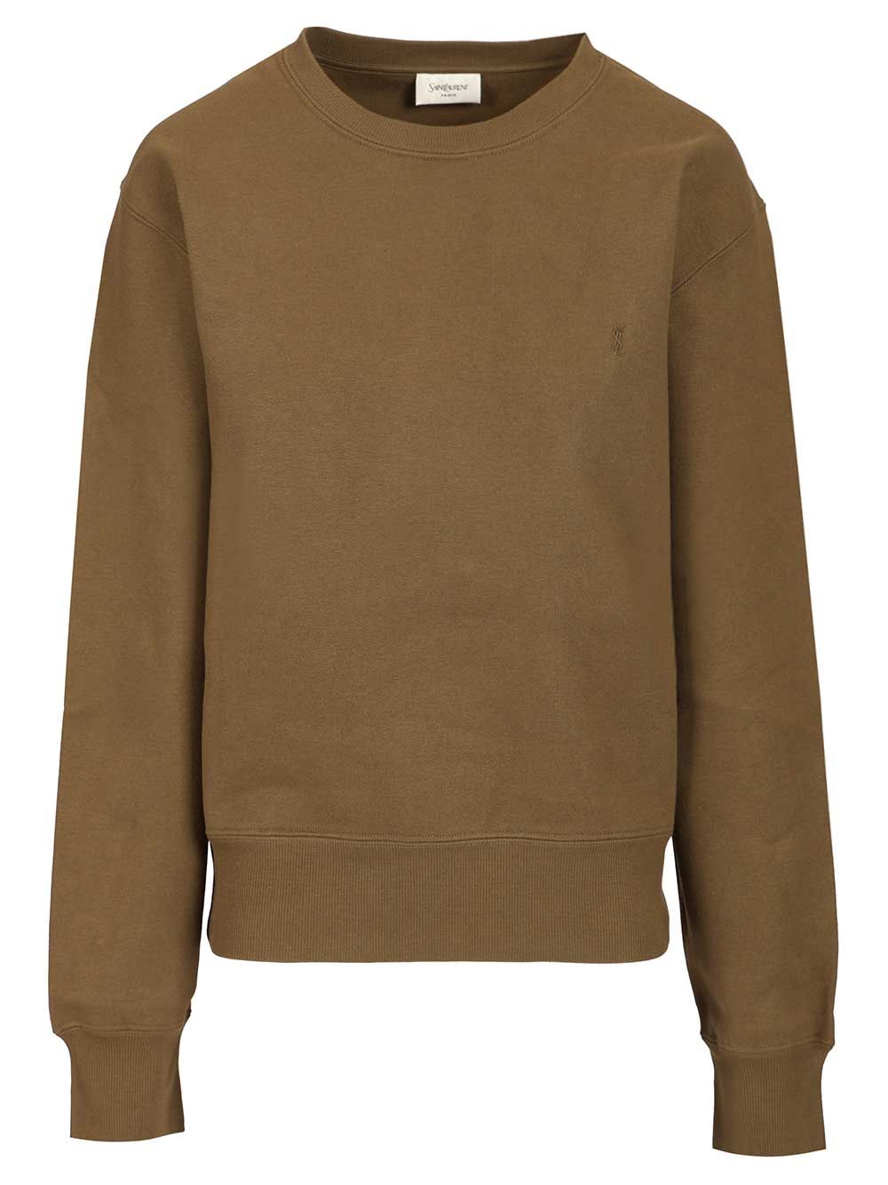 Saint Laurent Cassandre Sweatshirts - Verde | c7a4f6b40e2f6662ccecddfbcc402fe02e95af9d