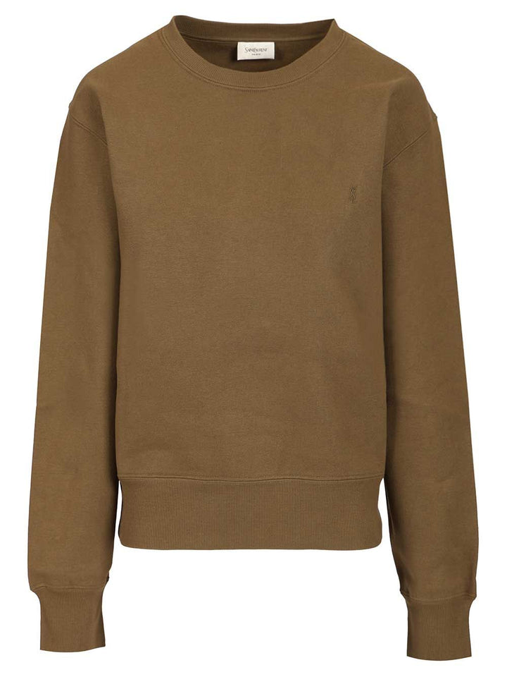 Saint Laurent Cassandre Sweatshirts - Verde | c7a4f6b40e2f6662ccecddfbcc402fe02e95af9d