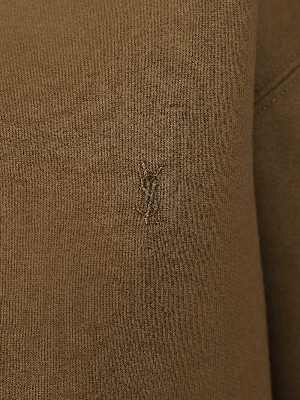 Saint Laurent Cassandre Sweatshirts - Verde | 599f900416e1a21a59cfec661674167a6c000b5a