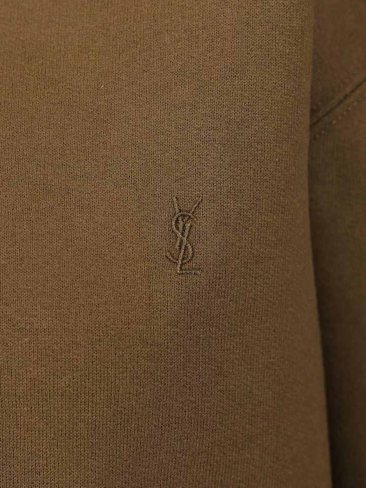 Saint Laurent Cassandre Sweatshirts - Verde | 599f900416e1a21a59cfec661674167a6c000b5a