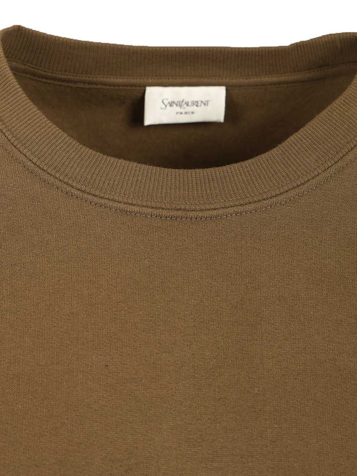 Saint Laurent Cassandre Sweatshirts - Verde | b76a6ff386e5d347f790faaf2af7ac317e440aad