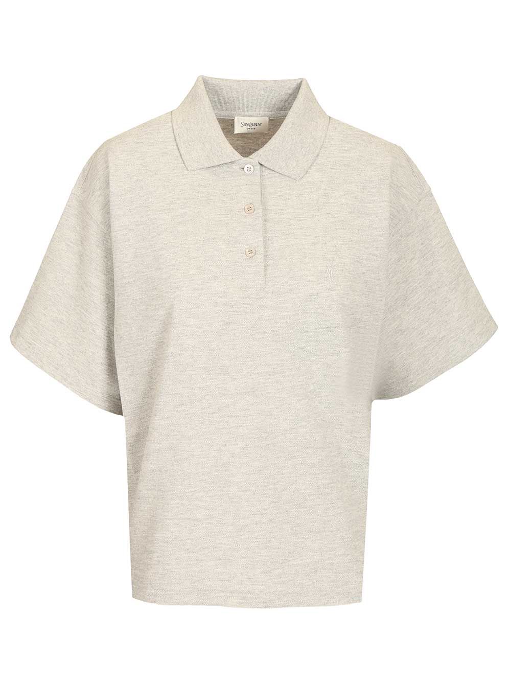 Saint Laurent Oversized Polo shirt - Nero | 7609e02c5725563f882655b4bec44e42179c56a7