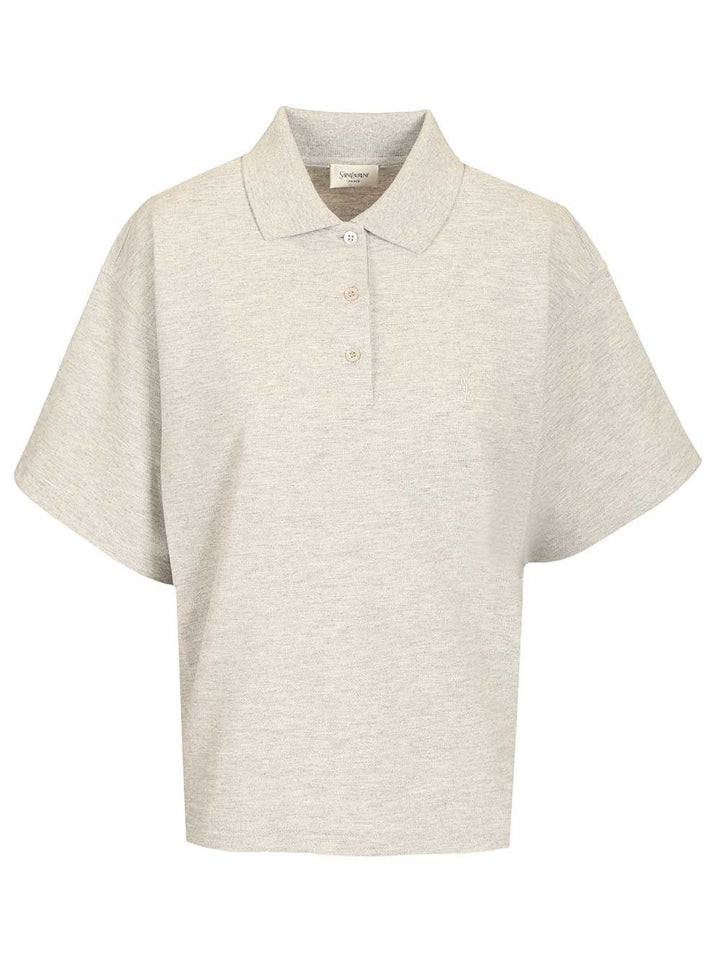 Saint Laurent Oversized Polo shirt - Nero | 7609e02c5725563f882655b4bec44e42179c56a7