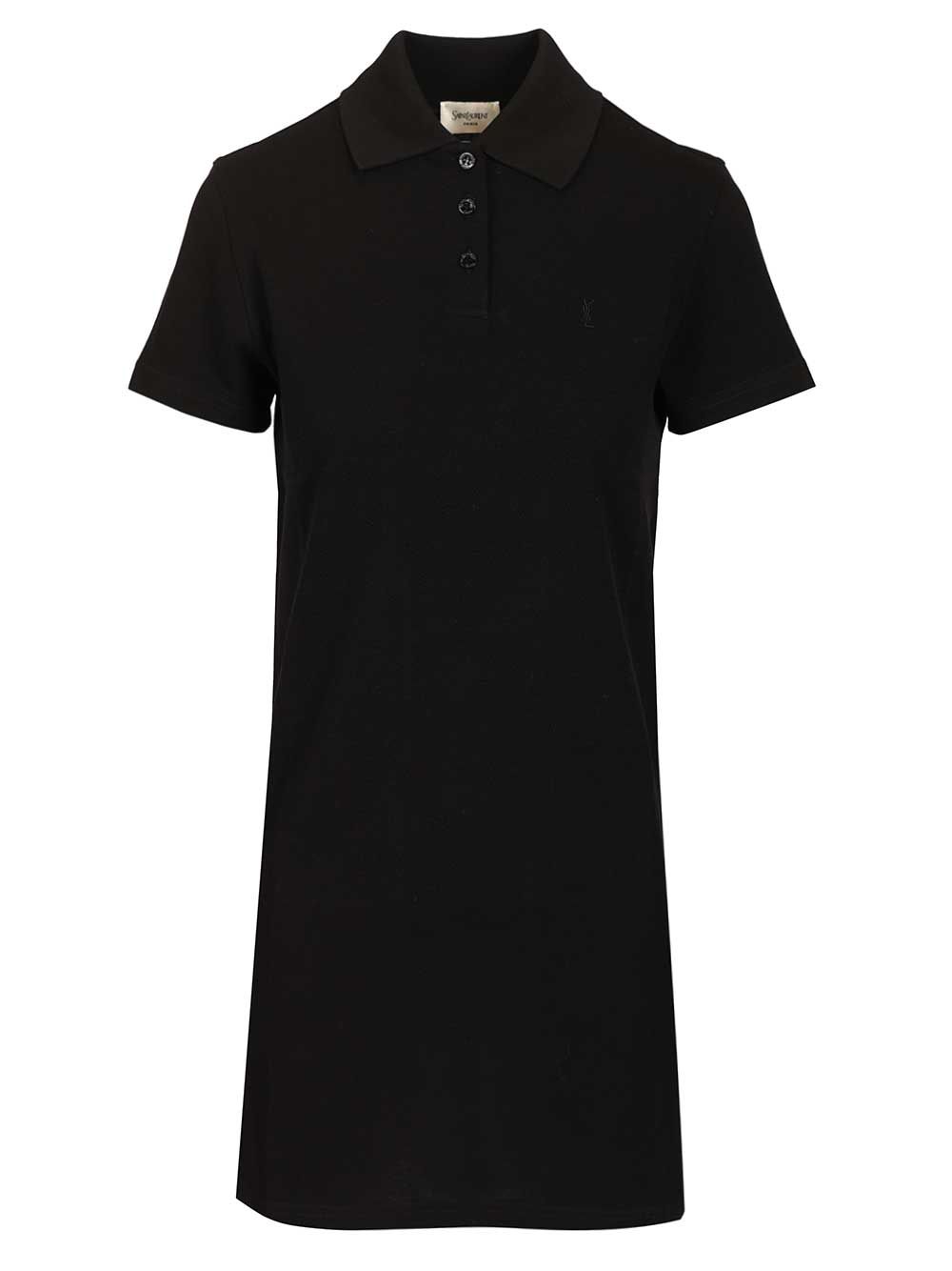 Saint Laurent Polo Dress Abiti - Nero | d0f4e1b815c43dff024bb231f57998d7e77cd98d