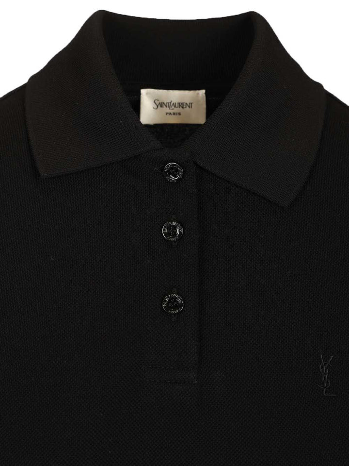 Saint Laurent Polo Dress Abiti - Nero | 033c6392734ad00d8a7b4c665b623e61915bef8a