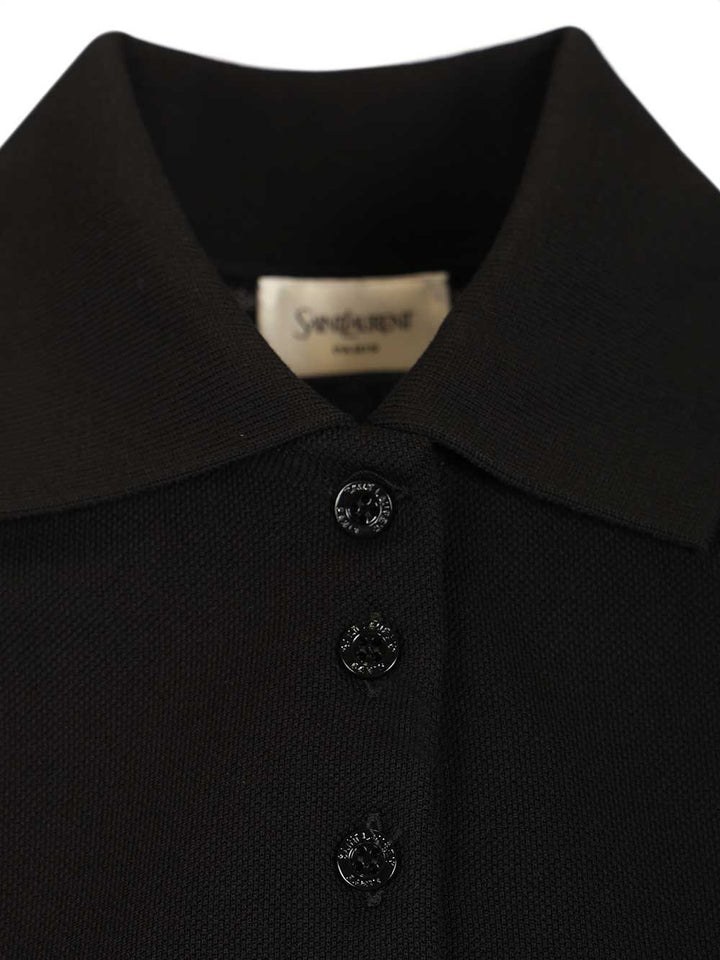 Saint Laurent Cassandre Polo shirt - Nero | 54f224b31f8296011dc4f7522f0d626801cf45c4