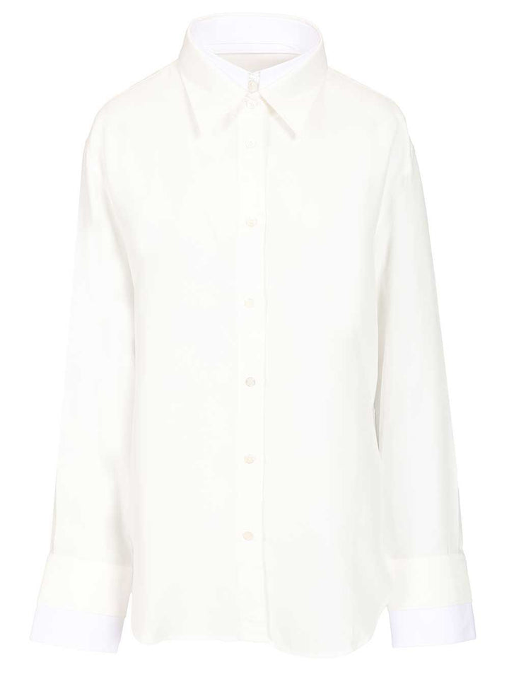 Acne Studios Layered Shirt Shirts - Bianco | b71cbbc7a69f320e005a9e61cf5178900ca4fdbe