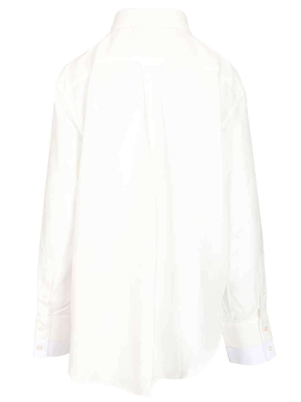 Acne Studios Layered Shirt Shirts - Bianco | 885a3576d041906cac4d68fbe0927efb7de55cf4