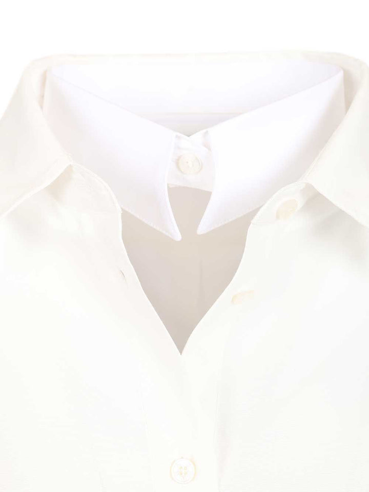 Acne Studios Layered Shirt Shirts - Bianco | 5fbb045c8533443f9cdb6bbd75be1d386689432b