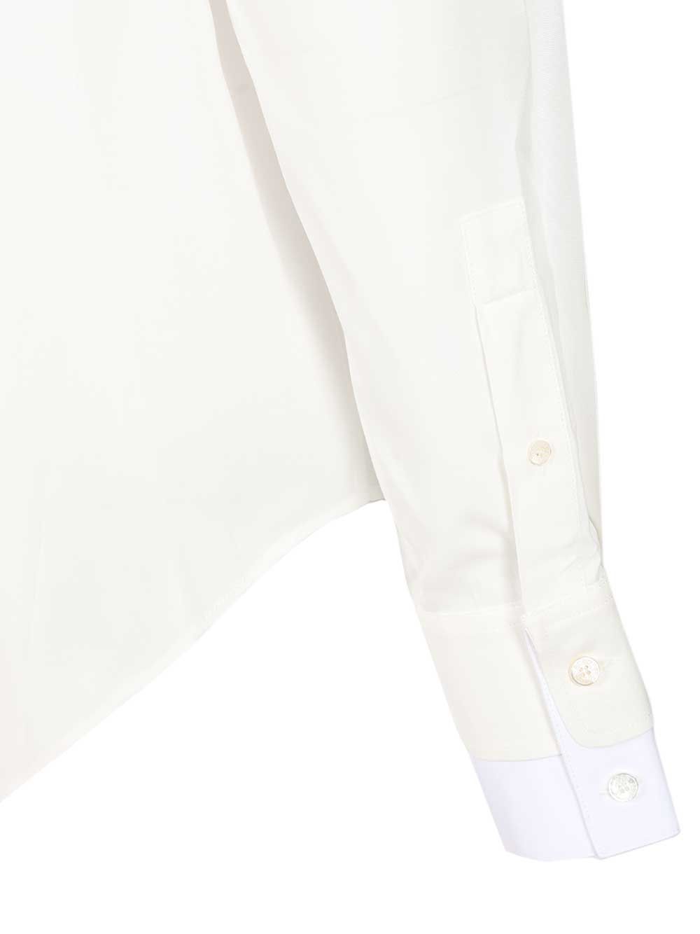 Acne Studios Layered Shirt Shirts - Bianco | 838f4a7445876ad070b88b55986cdbf17aab96b6