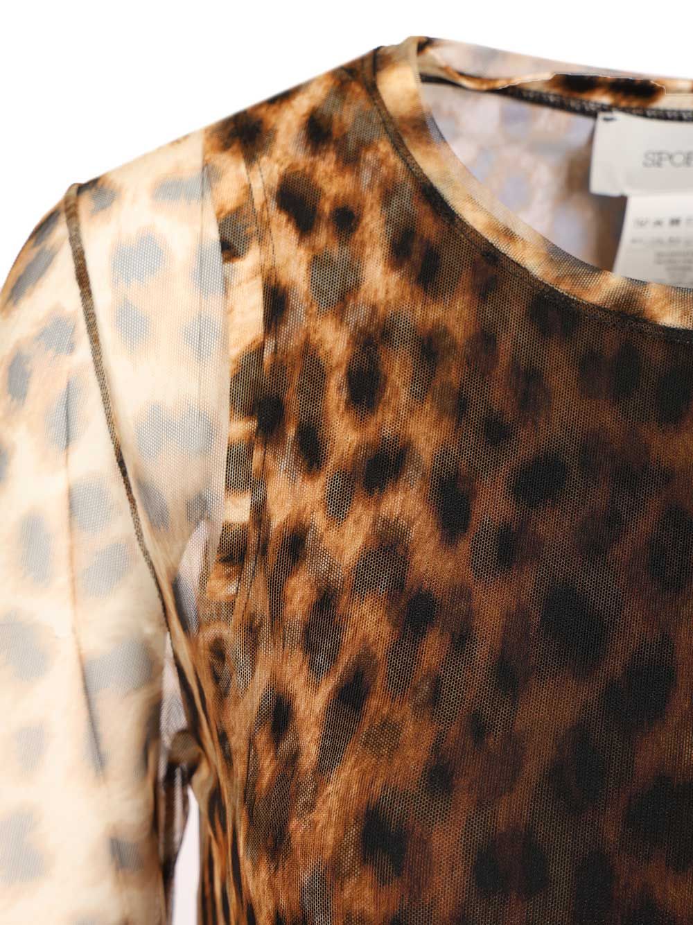 Sportmax Bi-Material Animalier Top Top - Animalier | a61fa1d025e6d5c9e699e93c4a9900f232c86c5b