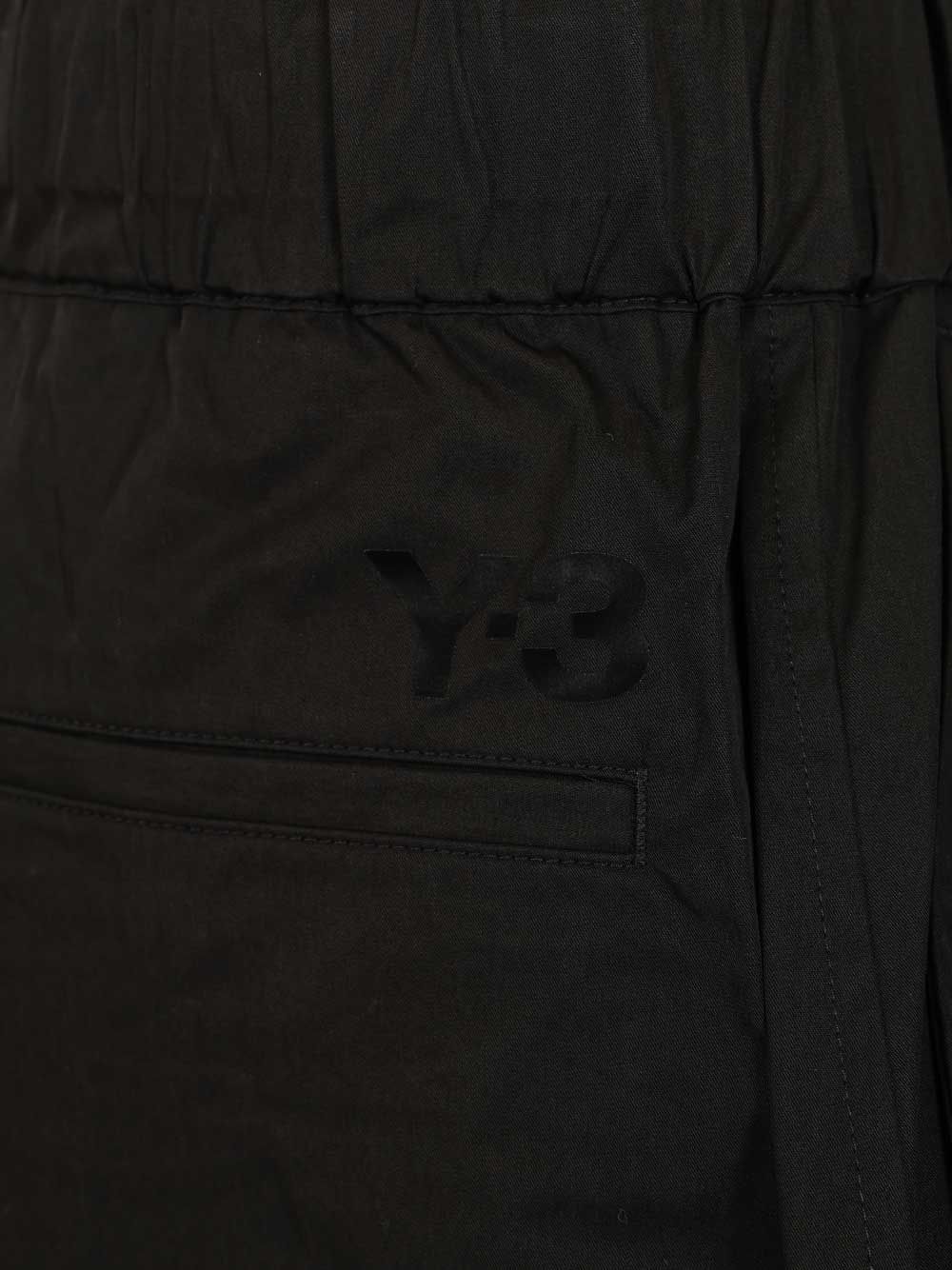 Adidas Y-3 Cotton Blend Cargo Bermuda Shorts Trousers - Nero | fd76d60b73f2bdcf2705da84312fe7fc34ff3036