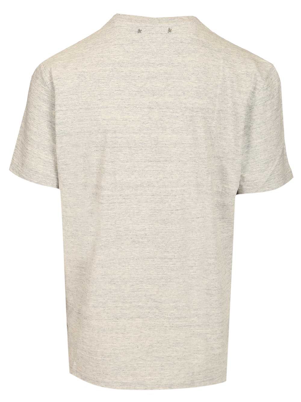 Golden Goose Deluxe Brand Flag Print T-Shirt - Grey | ed332e8efb4d065b7bfded59686d01ef157ea33f