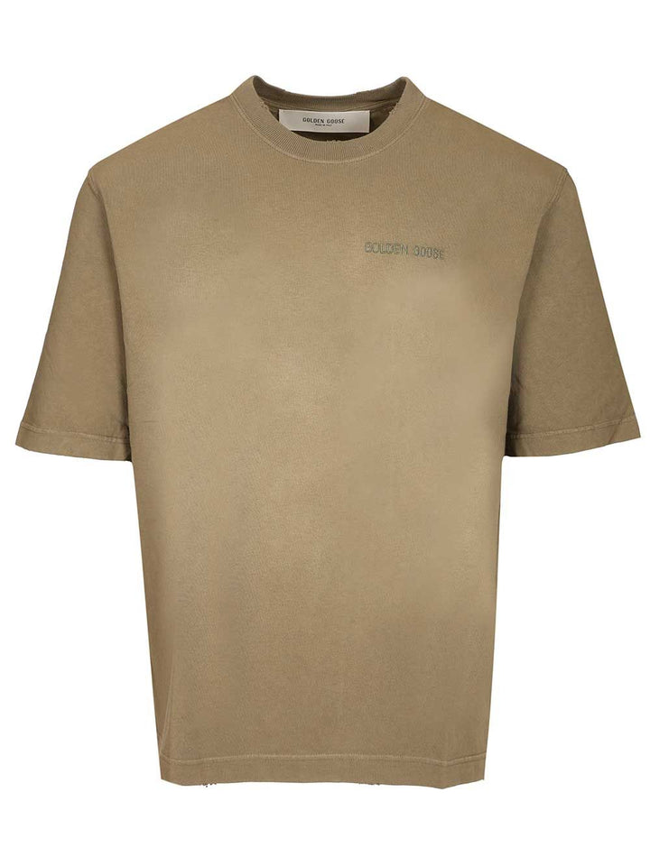 Golden Goose Deluxe Brand Cotton Jersey T-Shirt - Marrone | 3e747d74559ad0598744297120e66eb0df48e45b