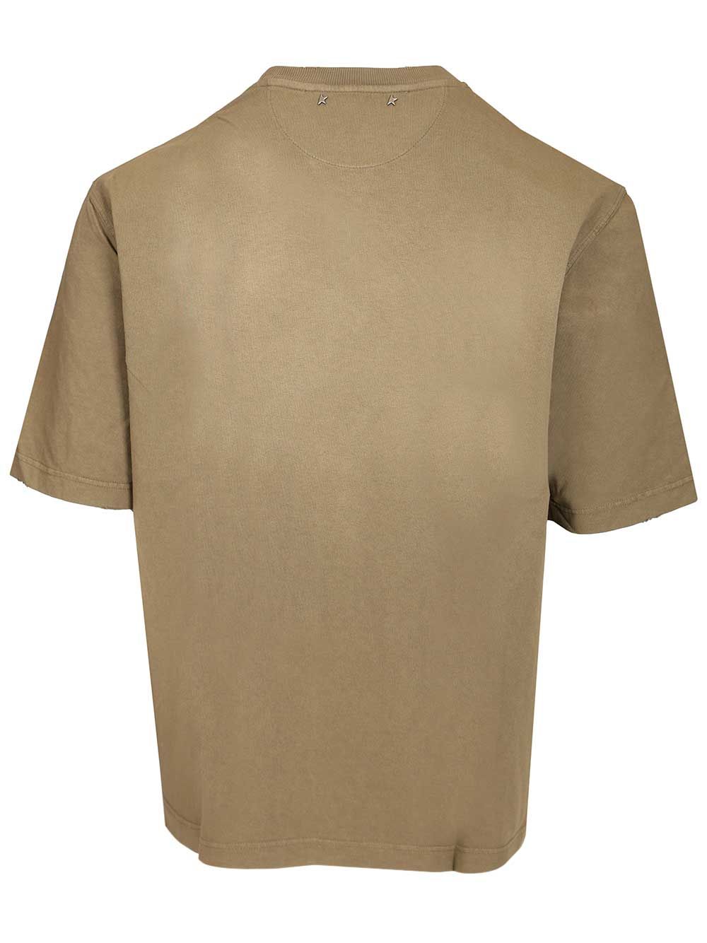 Golden Goose Deluxe Brand Cotton Jersey T-Shirt - Marrone | b792cd82bf4c3eaeaa4bb17f7bcbfb4badb66a76