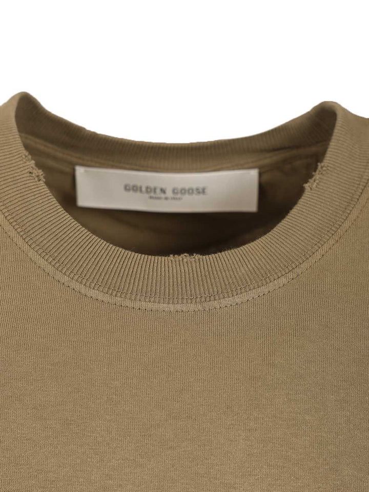 Golden Goose Deluxe Brand Cotton Jersey T-Shirt - Marrone | a1f91c3b58554356af8d391d3e698f50494308f4