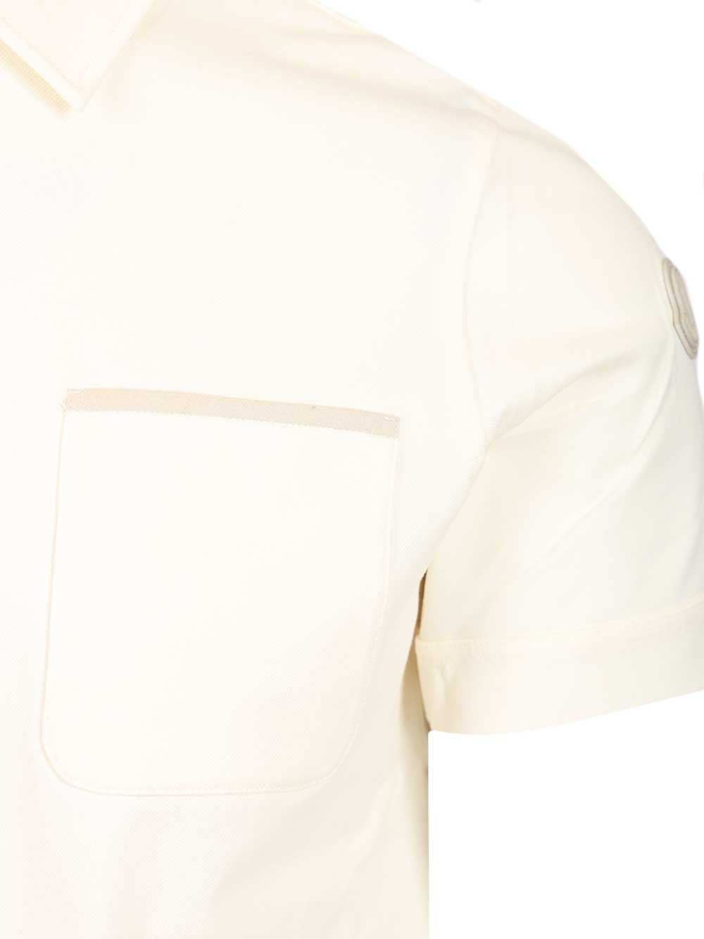 Moncler Cotton Pique Polo shirt - Bianco | 60026bc8bec06edd9d02ff10e19678ea99c2fec2