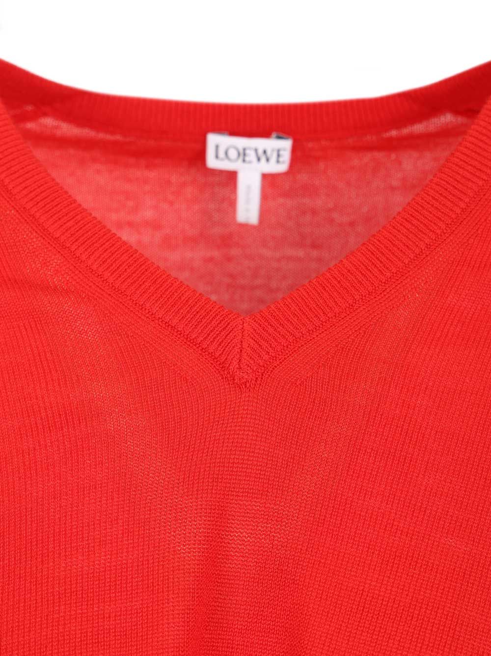 Loewe Wool Sweater Knitwear - Rosso | 2acaab7d5eec7ca10bbb9578db15618f273e7a3c