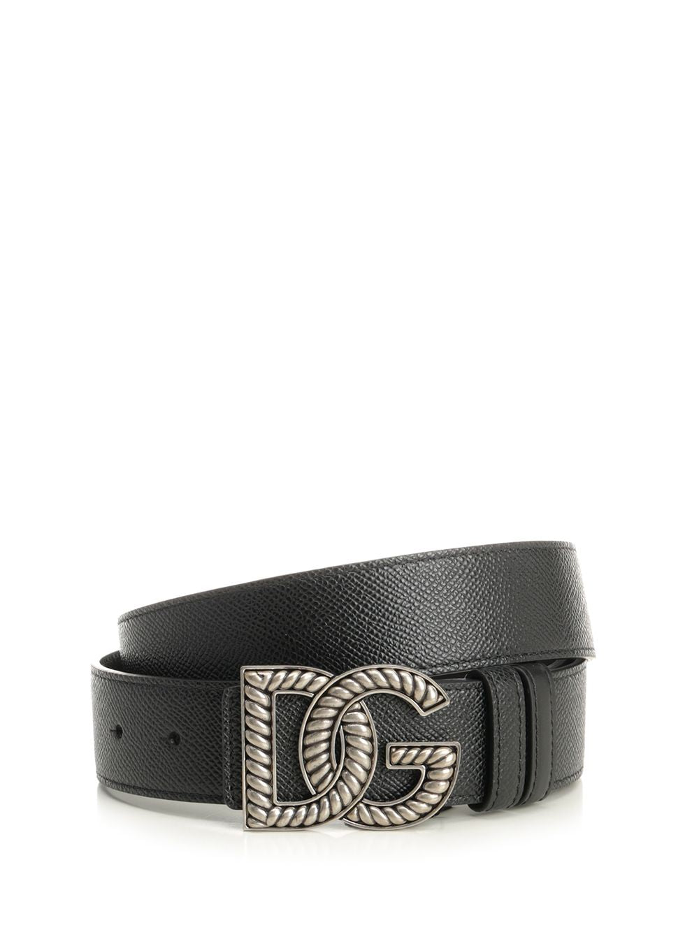 Dolce & Gabbana Black Calfskin Belt Cinture - Nero | 93b5697b0ab16f8399fd9b9ca6e388ce208fb6e5