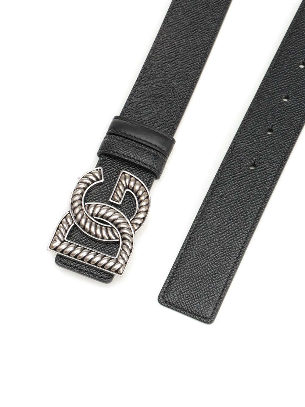 Dolce & Gabbana Black Calfskin Belt Cinture - Nero | 9806e4856eebac5a86e17fc994ec76ca141b2199