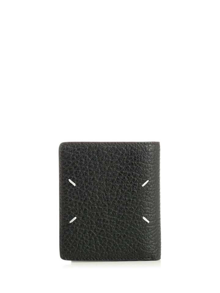 Maison Margiela Leather Wallet Wallets - Nero | f95833a0d800e089f1ede2fc0125a008263ab2b9