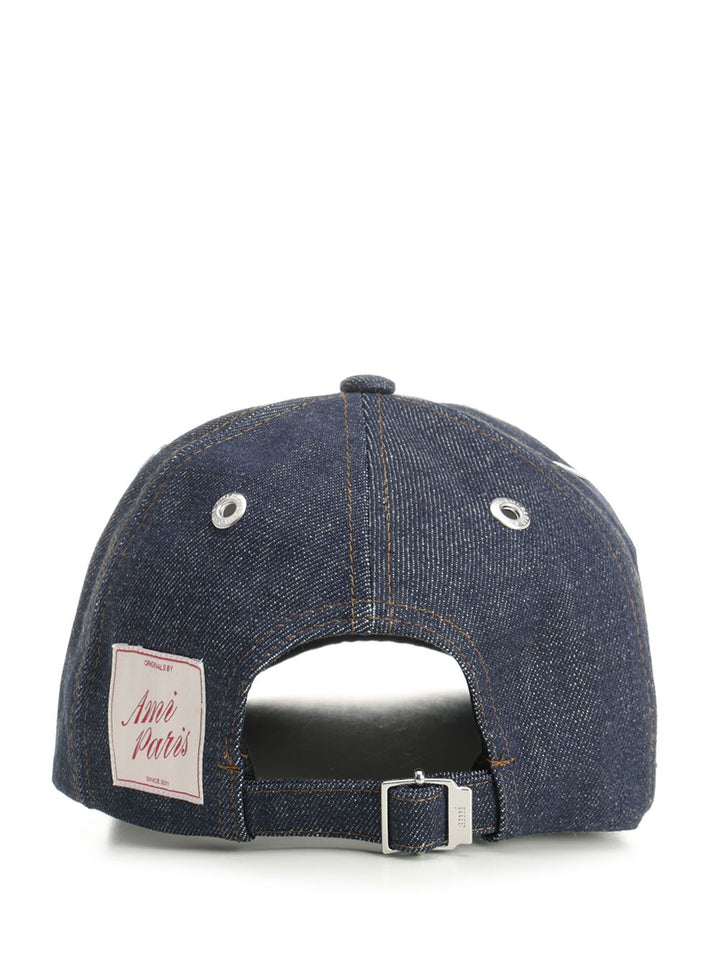 Ami Ami Paris Baseball Cap Cappelli - Blu | fa741d1a52bf4502048a910240efea3385e70321