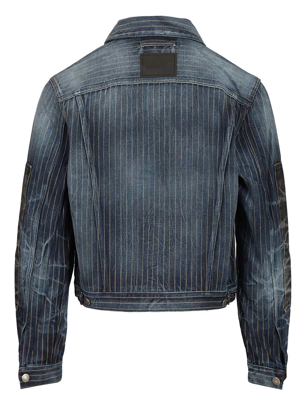 Acne Studios Patchwork Denim Jacket Giacche - Blu | 6ce8ab140154742ead4639511932e2cd75d194d9