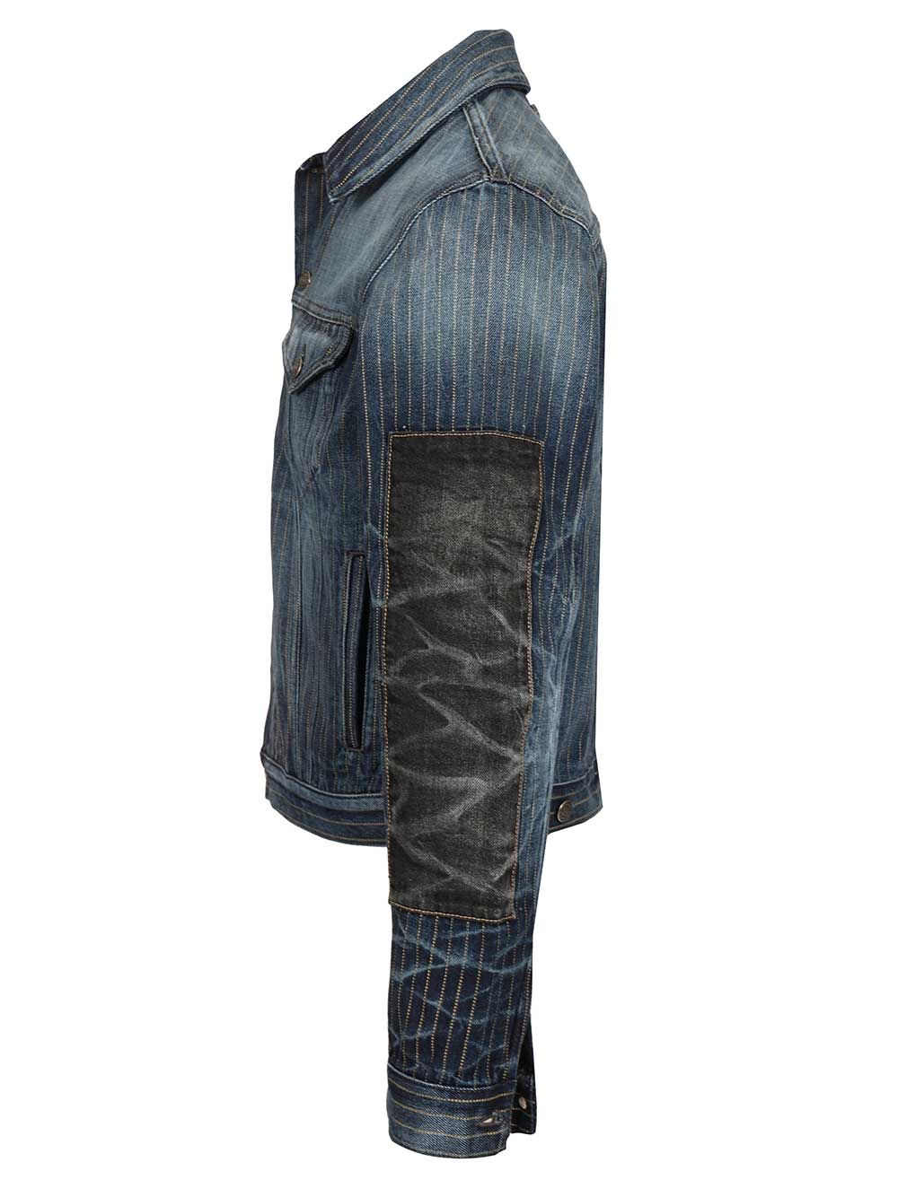 Acne Studios Patchwork Denim Jacket Giacche - Blu | 8a3fbf2a0f07704293e683300ed5e9df4e7c37bf