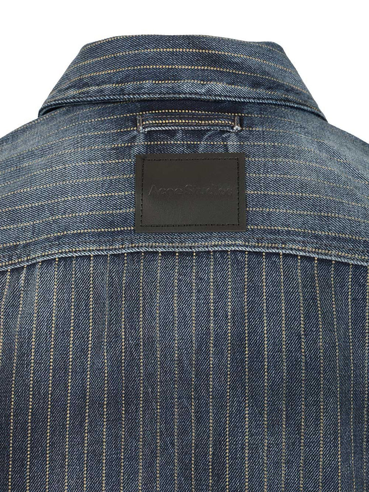 Acne Studios Patchwork Denim Jacket Giacche - Blu | 6ae4f8661c453e34432cb4dfb462c9d39698f412