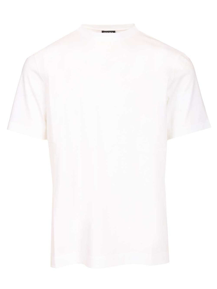 Ermenegildo Zegna Cotton T-Shirt - Bianco | b2a1ea3cff9fc5617562b3db50bc744411589782