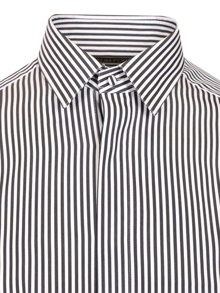 Tom Ford Silk Cotton Ladder Stripe Classic Fit Shirt Shirts - Multicolor | 20d711f4f041084e89e618403bb797aaf06b7f0e