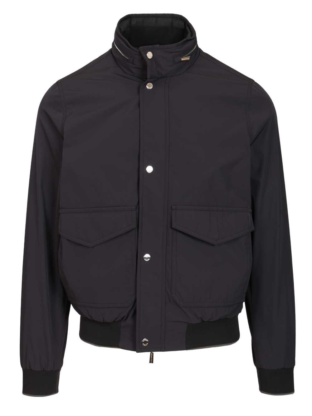 Moorer Tanner-At Bomber Regular Giacche - Blu | bdef77610aad35284aaa5af64ae8967f515a1f6f