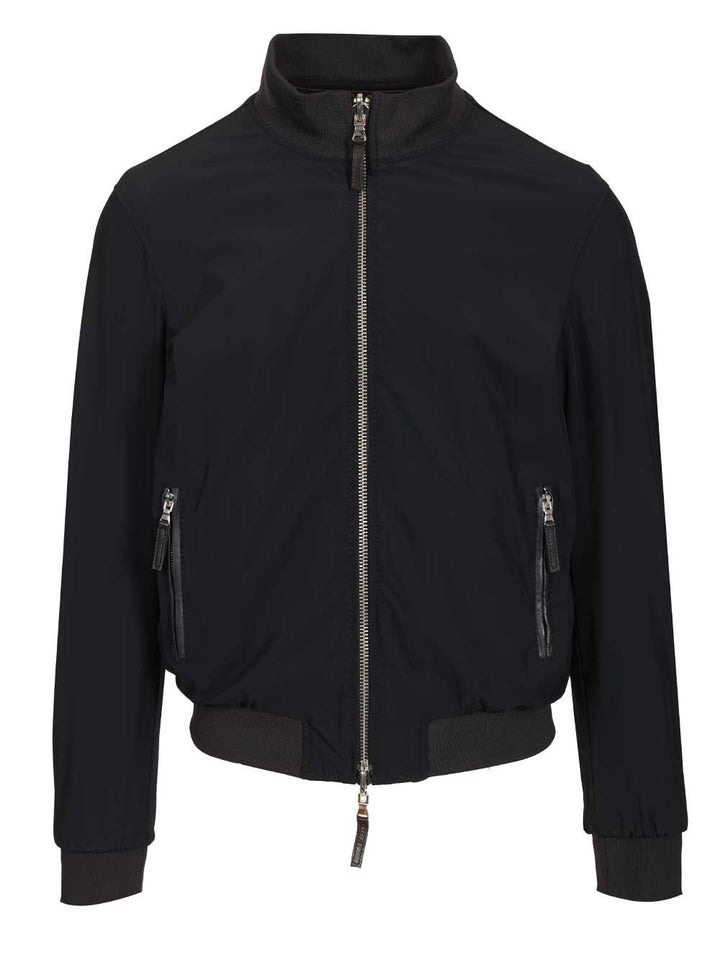 Al Duca D'Aosta Reversible Perforated Leather Biker J Giacche - Marrone | 3629e264c3377b5929041d79616c0f33003a008b