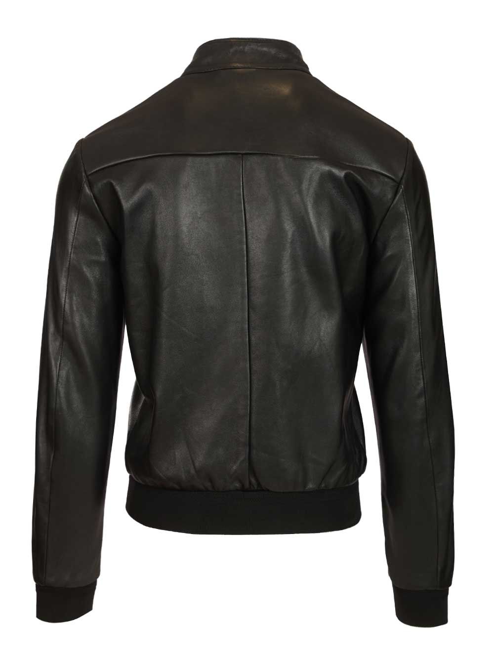 Al Duca D'Aosta Leather Biker Jacket Giacche - Nero | b259d07a2f1ffdbb3c5520aa742a37323d3c9a0f