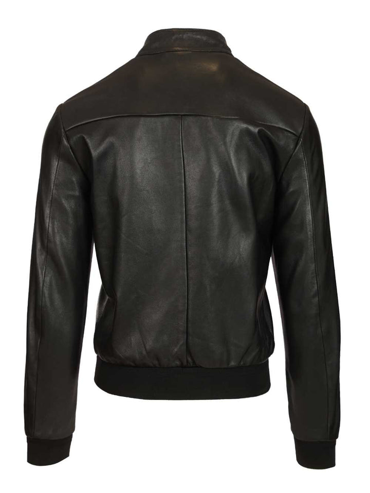 Al Duca D'Aosta Leather Biker Jacket Giacche - Nero | b259d07a2f1ffdbb3c5520aa742a37323d3c9a0f