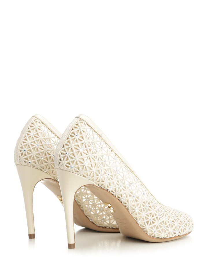 Ferragamo Macramé Decollete - Bianco | 9fee867e8711f8abd6fd7003cc5f9acfb0fdc73a
