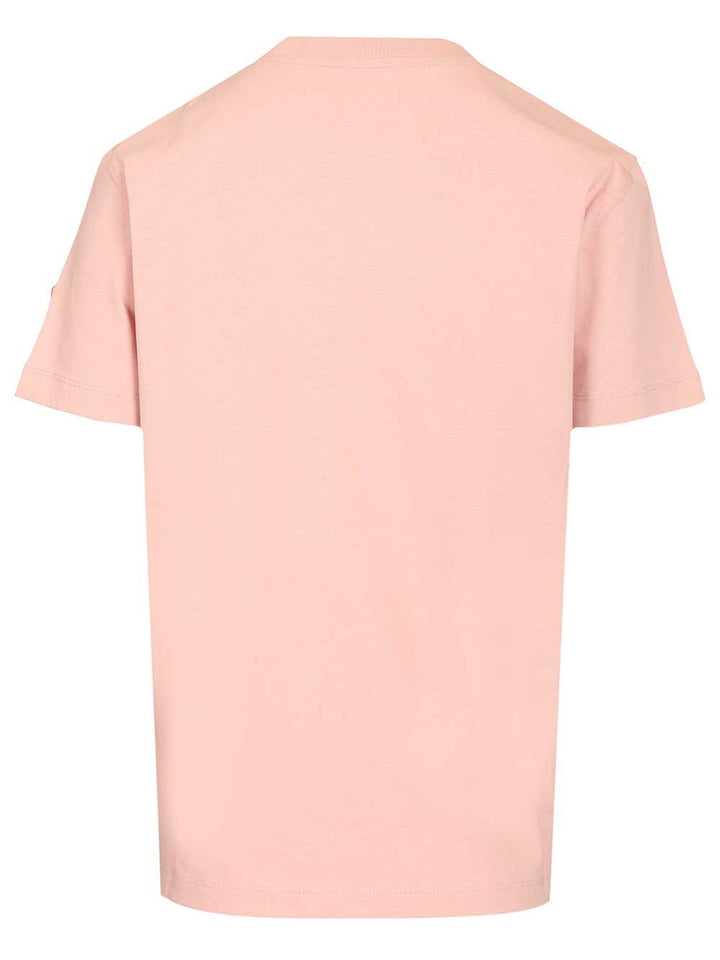Moncler Cotton T-Shirt - Rose | 8a45f2714205534fffd0c568d6c86cdf25ec2774