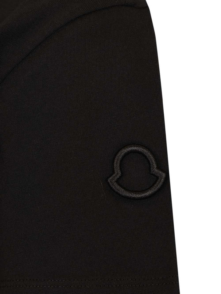 Moncler Cotton T-Shirt - Nero | cb34151f7a447cef753e58ea3719a38440a1a6a3