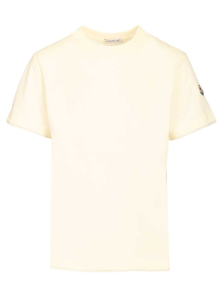 Moncler Cotton T-Shirt - Bianco | 2be6d3107e6a3ed22f76610092d752f4137cb61a