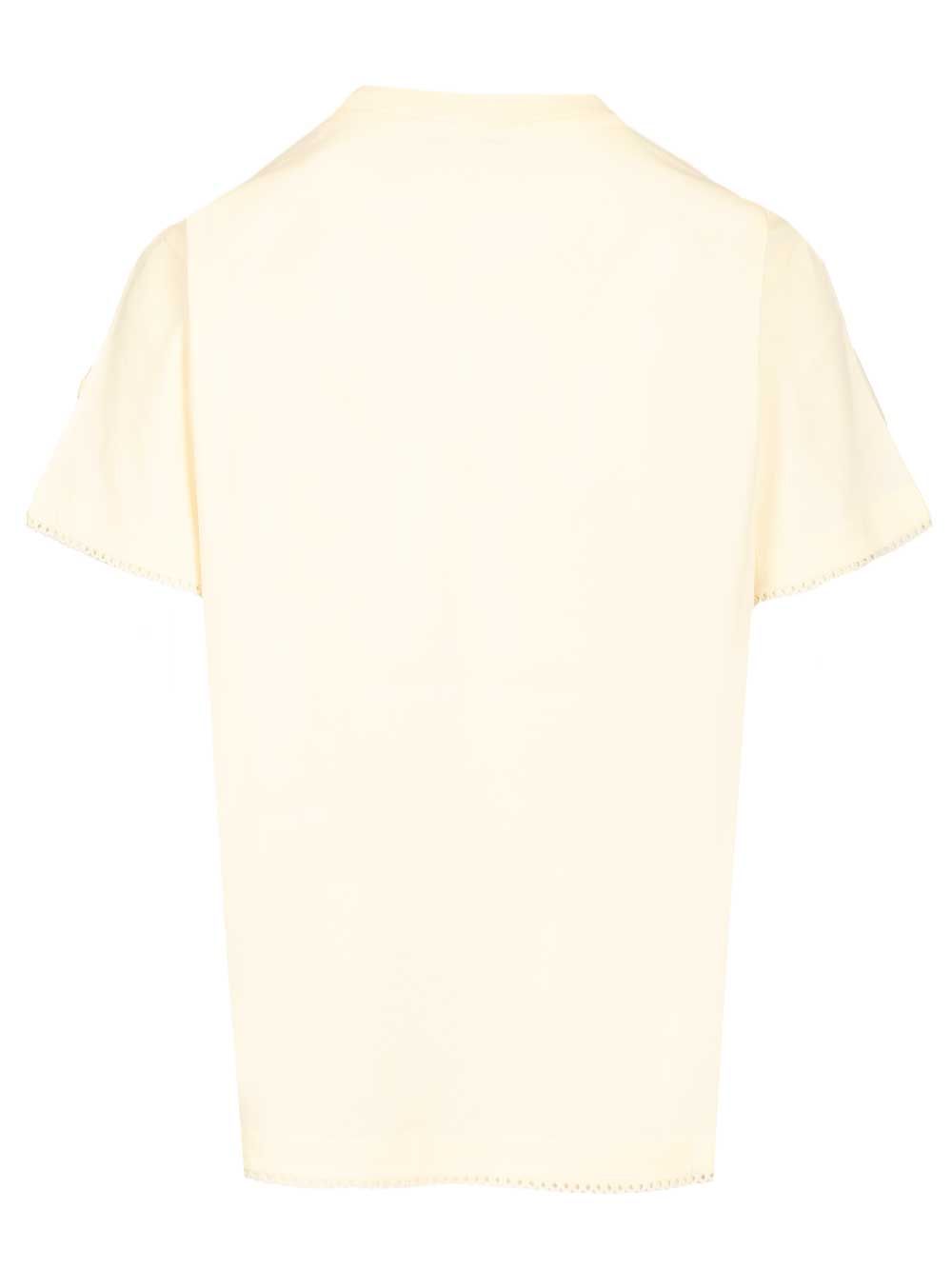 Moncler Cotton T-Shirt - Bianco | 14200f050989f49799b824466afe661b40aa3545